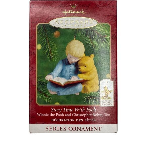 Story Time With Pooh Hallmark Ornament 2nd in Series 2000 - Picture 1 of 2